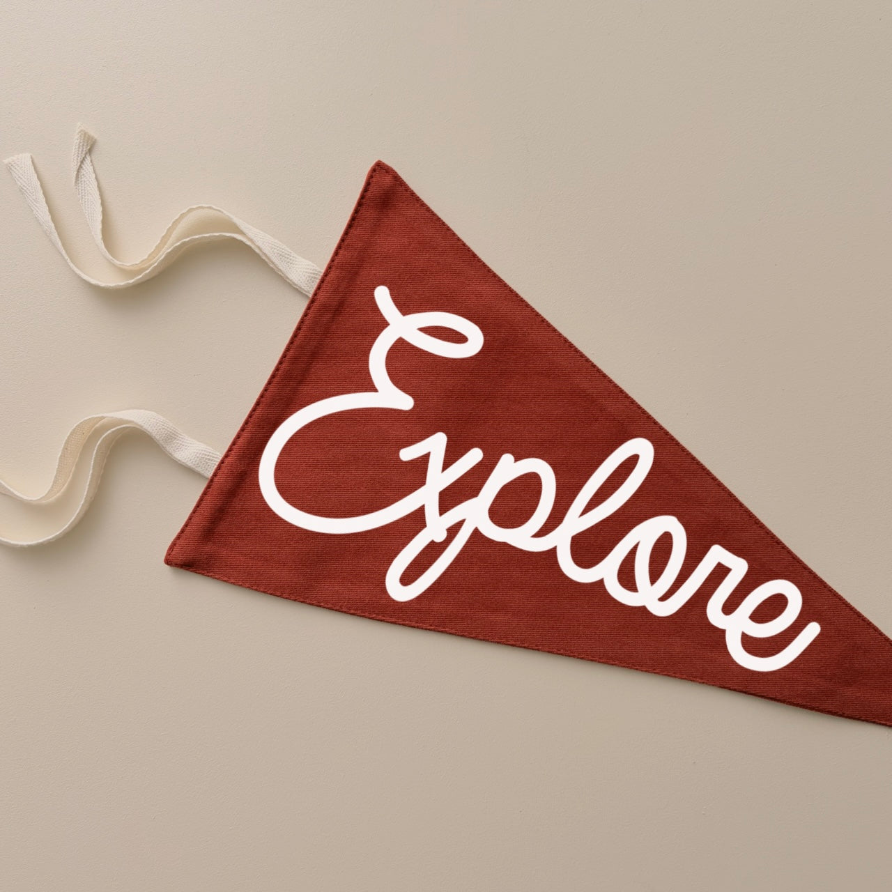Explore tie up pennant flag | kids wall hanging