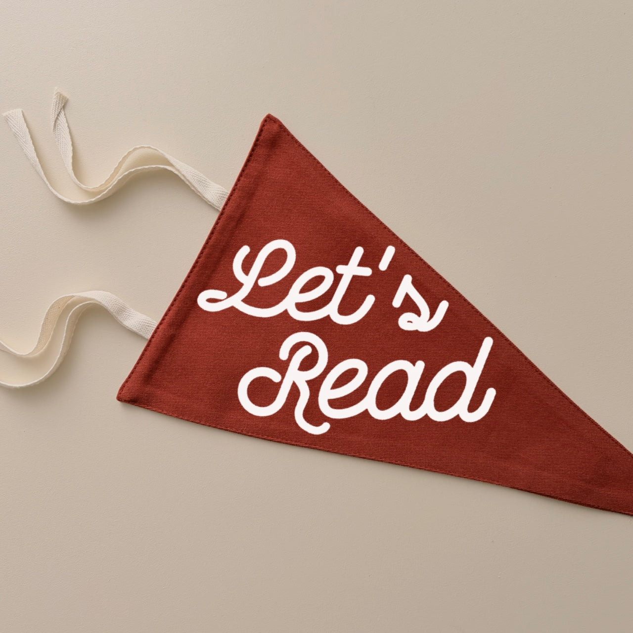 Let’s read tie up pennant flag | wall hanging