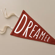 Dreamer tie up pennant flag | Nursery decor