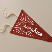 Sunshine tie up pennant flag | wall hanging