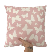 Butterfly bedroom cushion slip. Fairy tales cushion cover. Fairy themed cushion. velour butterfly cushion cover. Floral cushion. Butterfly pillow. Pink floral cushion cover. beach bedding. Fairy theme cushion. Magical cushion cover. Magical bedroom decor. Butterfly throw cushion. Fairy throw pillow. Flower inspired cushion cover. Fairy tale themed kids cushion. Girls bedding. Girls cushion cover.