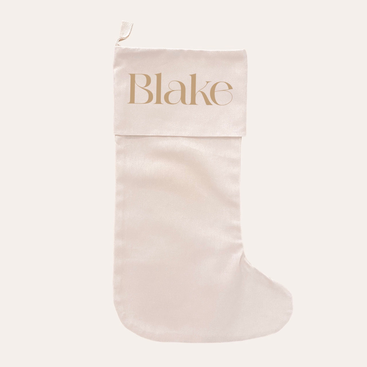 Personalised Christmas stocking ~ Warm sand