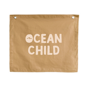 Brown neutral Ocean child banner. Surf Boys bedroom styling. Boys surf bedroom decor. Boys surf bedroom wall banner. Boys surf room inspo. Beach boys bedroom inspo. Beach boys bedroom ideas. Coastal boys bedroom banner. Boys wall banner. Ocean boys bedroom decor. Neutral Tan boys bedroom decor.