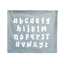 Alphabet kids wall banner v2 | blue ABC wall decor ~ sky blue