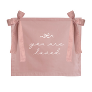 You Are Loved banner. Girls bedroom decor. Affirmation wall decor. Girls nursery sign. Dainty playroom styling. Pretty girls room wall hanging. Kids rental friendly decor. Girls bedroom wall banner. Playroom wall decor. Kids bedroom inspo. Kids playroom ideas.