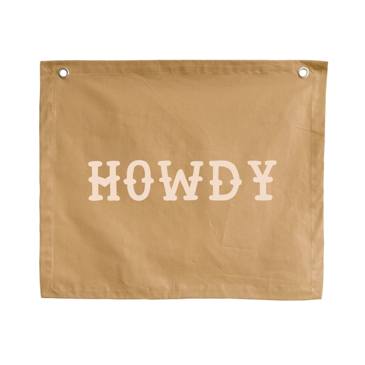 Howdy kids wall banner ~ Camel ~ Sale