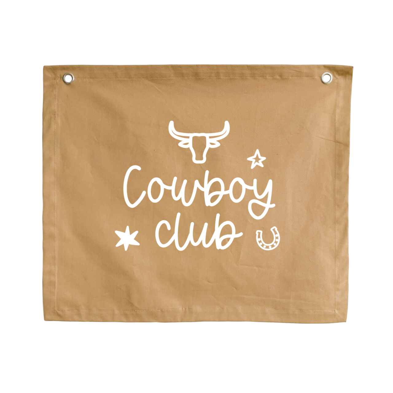 Cowboy club kids wall banner ~ Camel ~ Sale