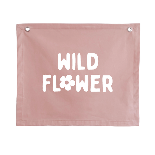 Wild flower v1 girls wall banner / wall hanging ~ Petal