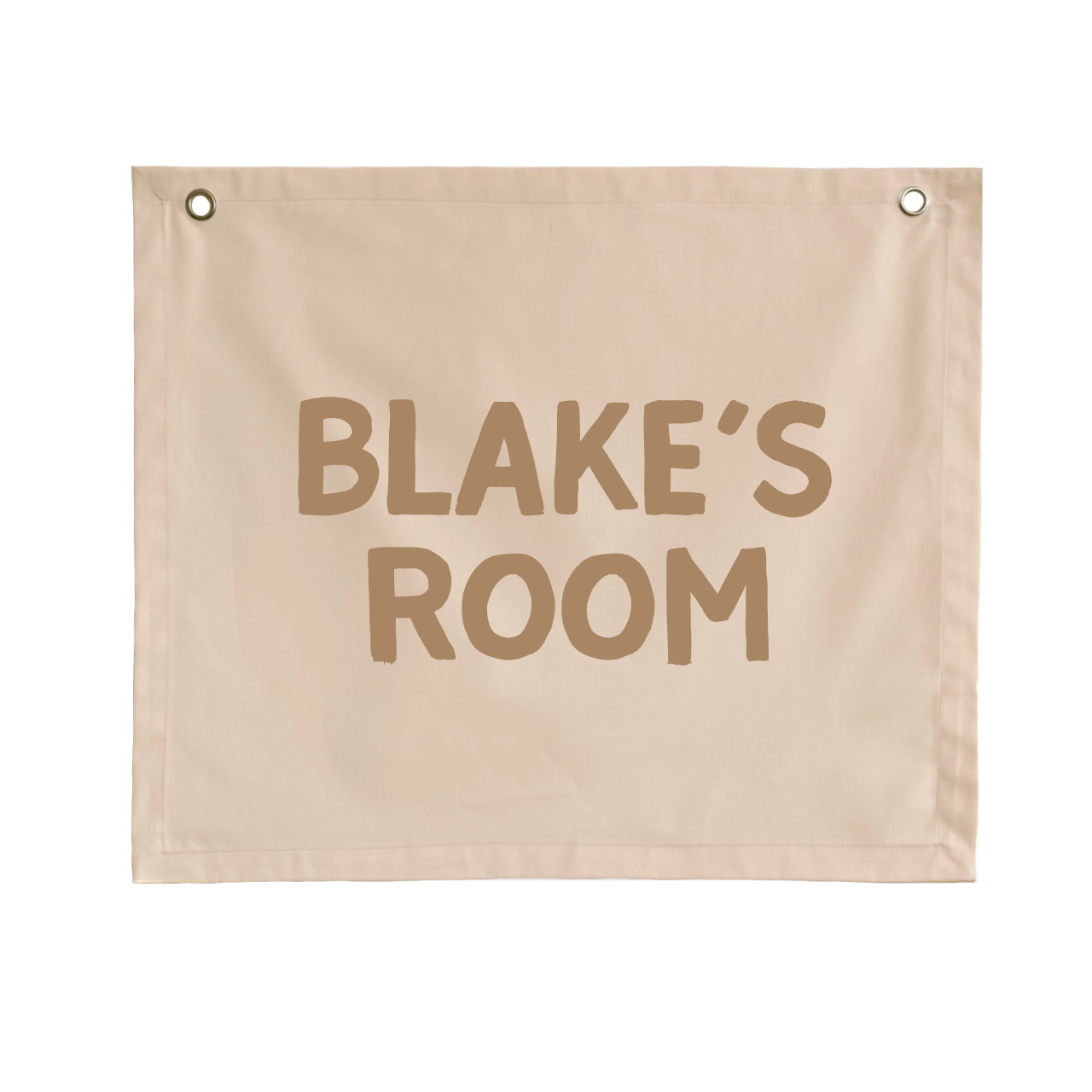 Personalised my room wall banner ~ Warm sand