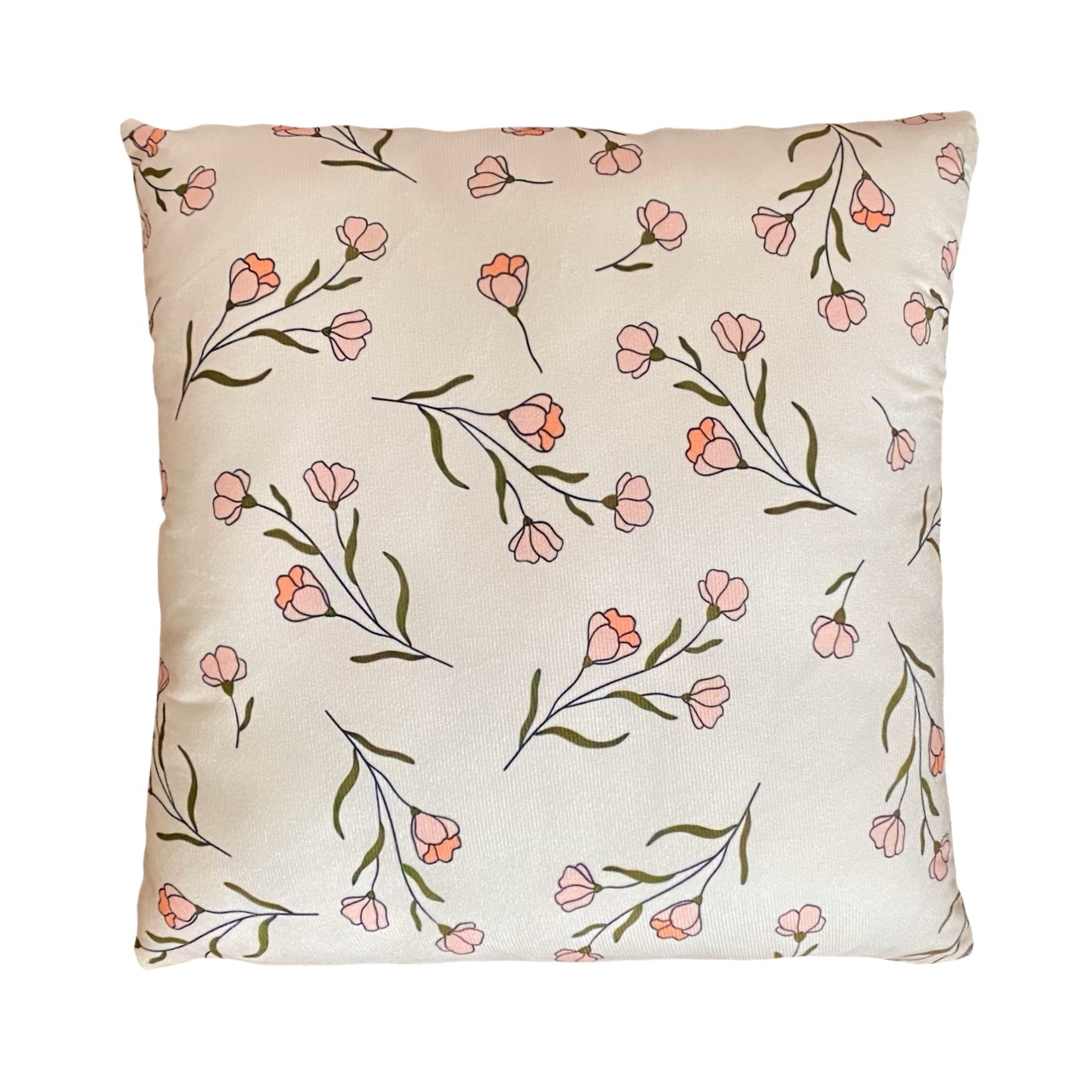 Vintage buds cushion slip  ~ Sample
