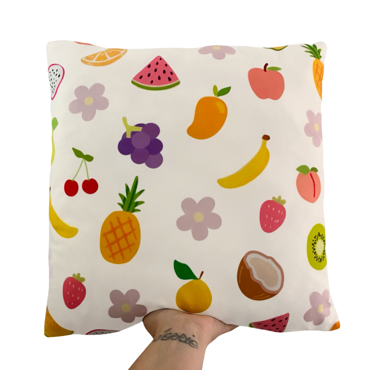 Fruit salad cushion slip  ~ Sample