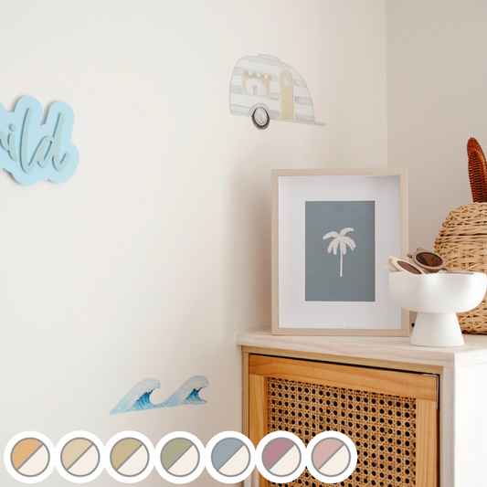 Palm tree kids wall print / wall art ~ 7 colours