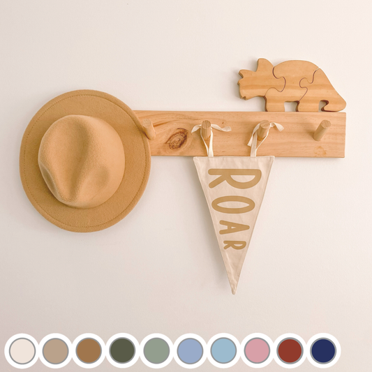 Roar tie up pennant flag | wall hanging