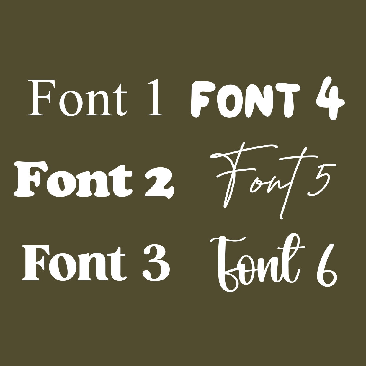 Personalised custom Established kids wall banner / wall hanging ~ Olive green ~ 6 fonts