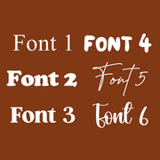 Personalised custom Established kids wall banner / wall hanging ~ Rust ~ 6 fonts