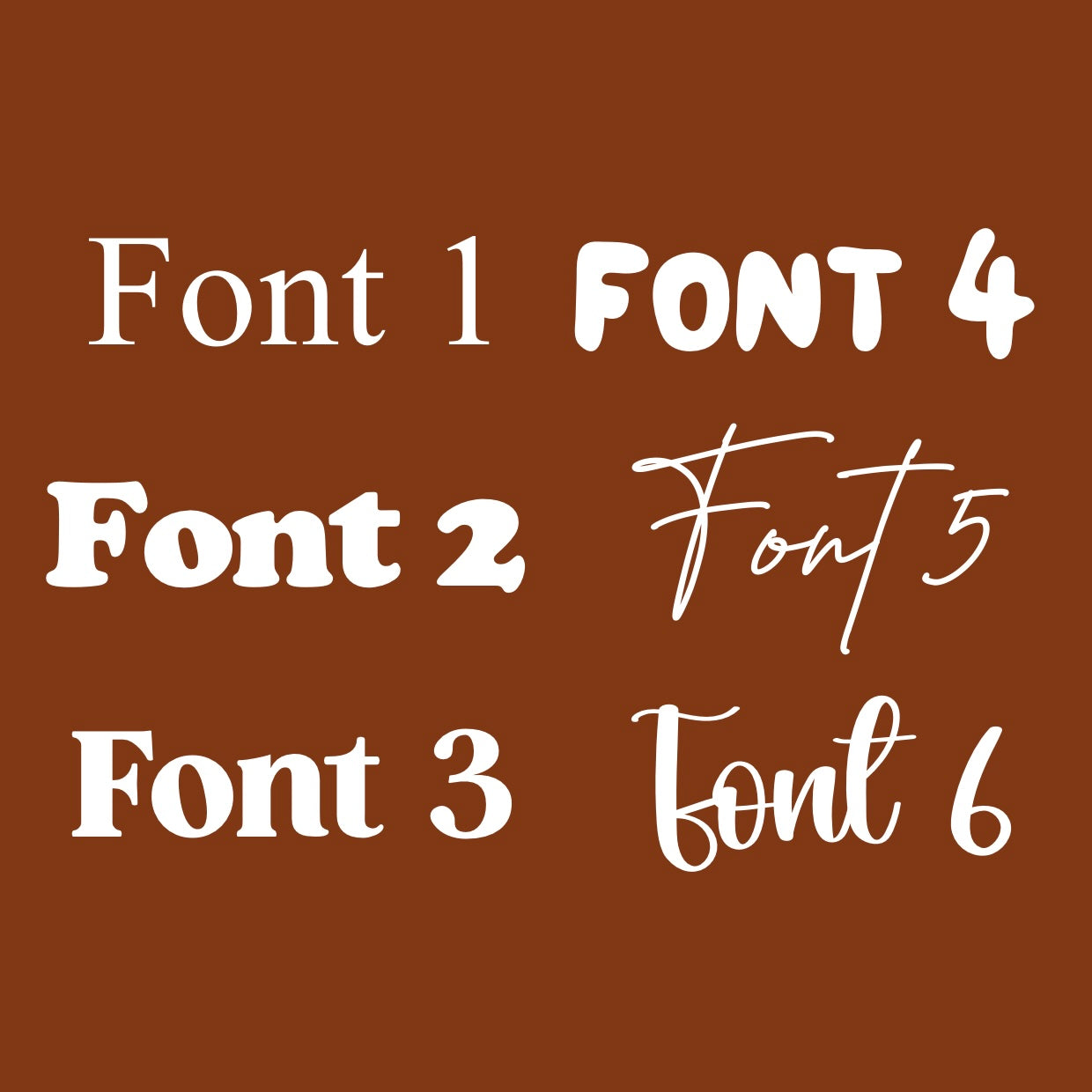 Personalised custom Established kids wall banner / wall hanging ~ Rust ~ 6 fonts