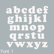 Personalised initial alphabet soup pennant flag  ~ Sky blue