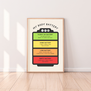 Kids Body Battery, Body Battery Printable, Kids Body Battery Printable, Free Kids Printable, Emotional Regulation for Kids, Kids Regulation Tools, Big Feelings for Kids, Neurodiverse Kids Resources, Neurodivergent Kids, Autism Resources, ADHD Resources, Kids Feelings Chart, Self Regulation for Kids, Emotional Awareness, Calm Corner Printable, Classroom Regulation Tools, Visual Supports for Kids, Sensory Regulation, Kids Wellbeing Resources, Free Emotional Regulation Printable