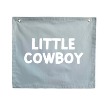 Little cowboy kids wall banner | wall hanging ~ Sky blue