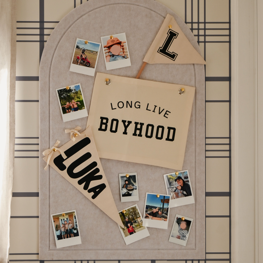 Long live boyhood junior wall banner | kids junior wall hanging ~ 3 colours