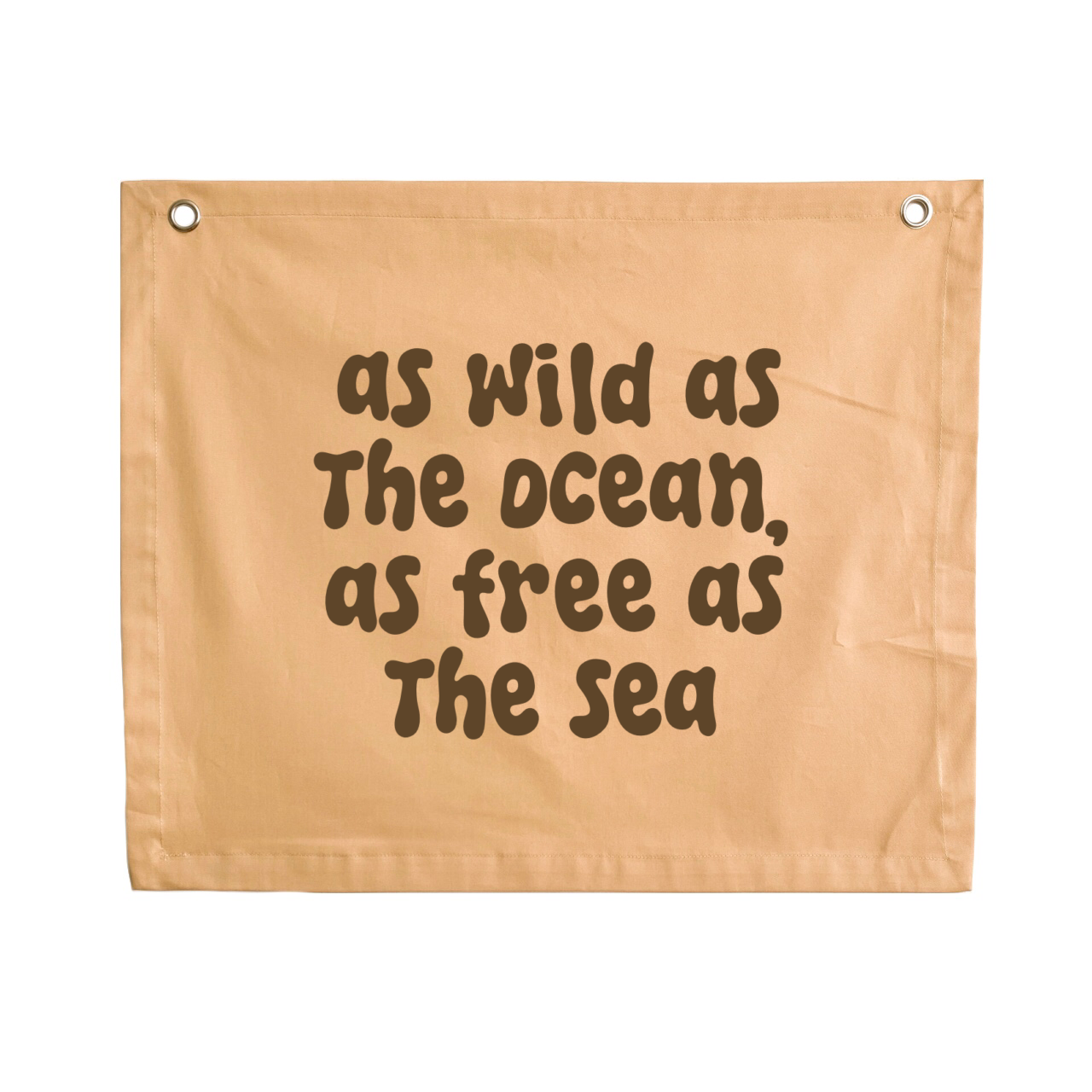 As wild as the ocean kids wall banner / wall hanging ~ Honey