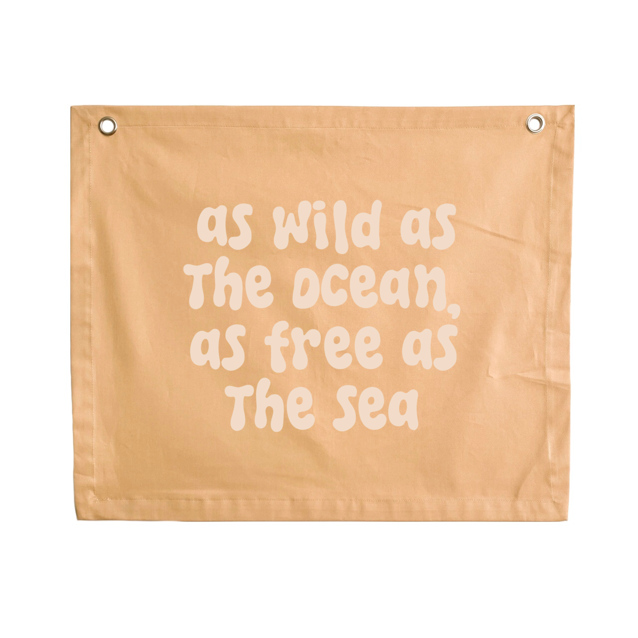 As wild as the ocean kids wall banner / wall hanging ~ Honey