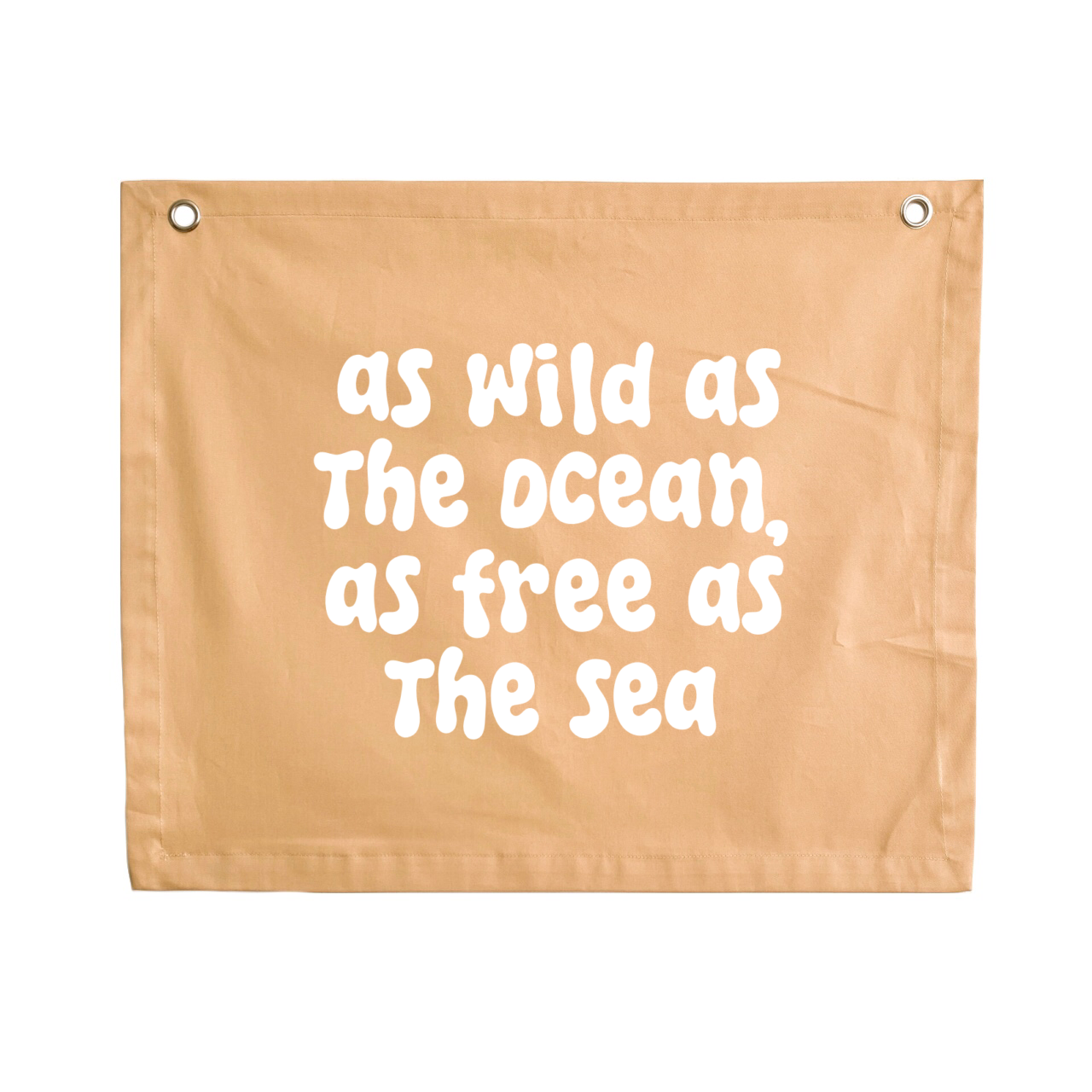 As wild as the ocean kids wall banner / wall hanging ~ Honey