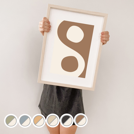 Abstract ying yang kids wall print / wall art ~ 6 colours