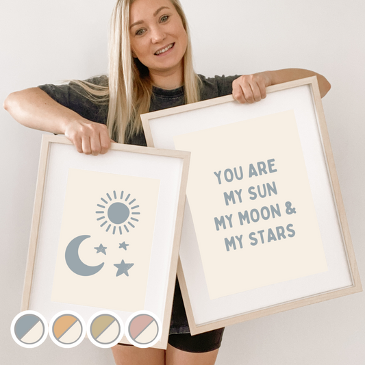 Nursery sun, moon and stars decor. Sun, moon and stars wall print. Simple sun and moon art. Toddler wall decor. Gender neutral nursery decor. Dreamy nursery decor. Toddler wall prints. Calming nursery wall print. Boys nursery wall print. Baby boy decor. Girls nursery decor. Baby girl nursery.