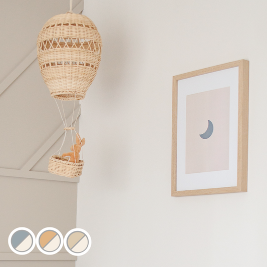 Crescent moon kids wall print | moon nursery wall art ~ 3 colours