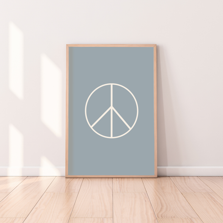 peace sign print, peace symbol wall art, kids room decor, neutral nursery print, boys bedroom wall art, girls bedroom decor, gender neutral nursery decor, retro kids print, minimalist wall art, colourful peace print, playroom wall decor, modern nursery art, coastal kids decor, framed kids wall print, children’s bedroom artwork, rental friendly kids decor, Hello Saturday Kids Decor