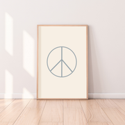 peace sign print, peace symbol wall art, kids room decor, neutral nursery print, boys bedroom wall art, girls bedroom decor, gender neutral nursery decor, retro kids print, minimalist wall art, colourful peace print, playroom wall decor, modern nursery art, coastal kids decor, framed kids wall print, children’s bedroom artwork, rental friendly kids decor, Hello Saturday Kids Decor