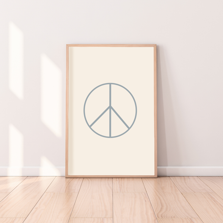 peace sign print, peace symbol wall art, kids room decor, neutral nursery print, boys bedroom wall art, girls bedroom decor, gender neutral nursery decor, retro kids print, minimalist wall art, colourful peace print, playroom wall decor, modern nursery art, coastal kids decor, framed kids wall print, children’s bedroom artwork, rental friendly kids decor, Hello Saturday Kids Decor