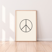 peace sign print, peace symbol wall art, kids room decor, neutral nursery print, boys bedroom wall art, girls bedroom decor, gender neutral nursery decor, retro kids print, minimalist wall art, colourful peace print, playroom wall decor, modern nursery art, coastal kids decor, framed kids wall print, children’s bedroom artwork, rental friendly kids decor, Hello Saturday Kids Decor