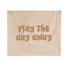 Play the day away kids wall banner | playroom wall hanging ~ Shell
