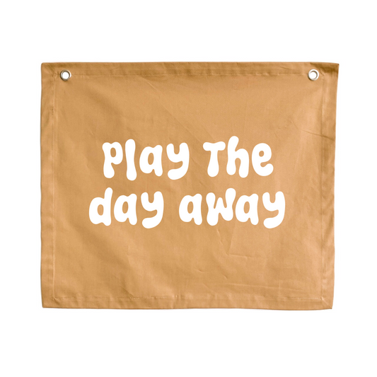 Play the day away kids wall banner / wall hanging ~ Camel