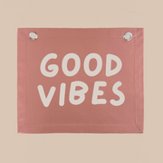 Good vibes junior wall banner | kids junior wall hanging ~ 3 colours