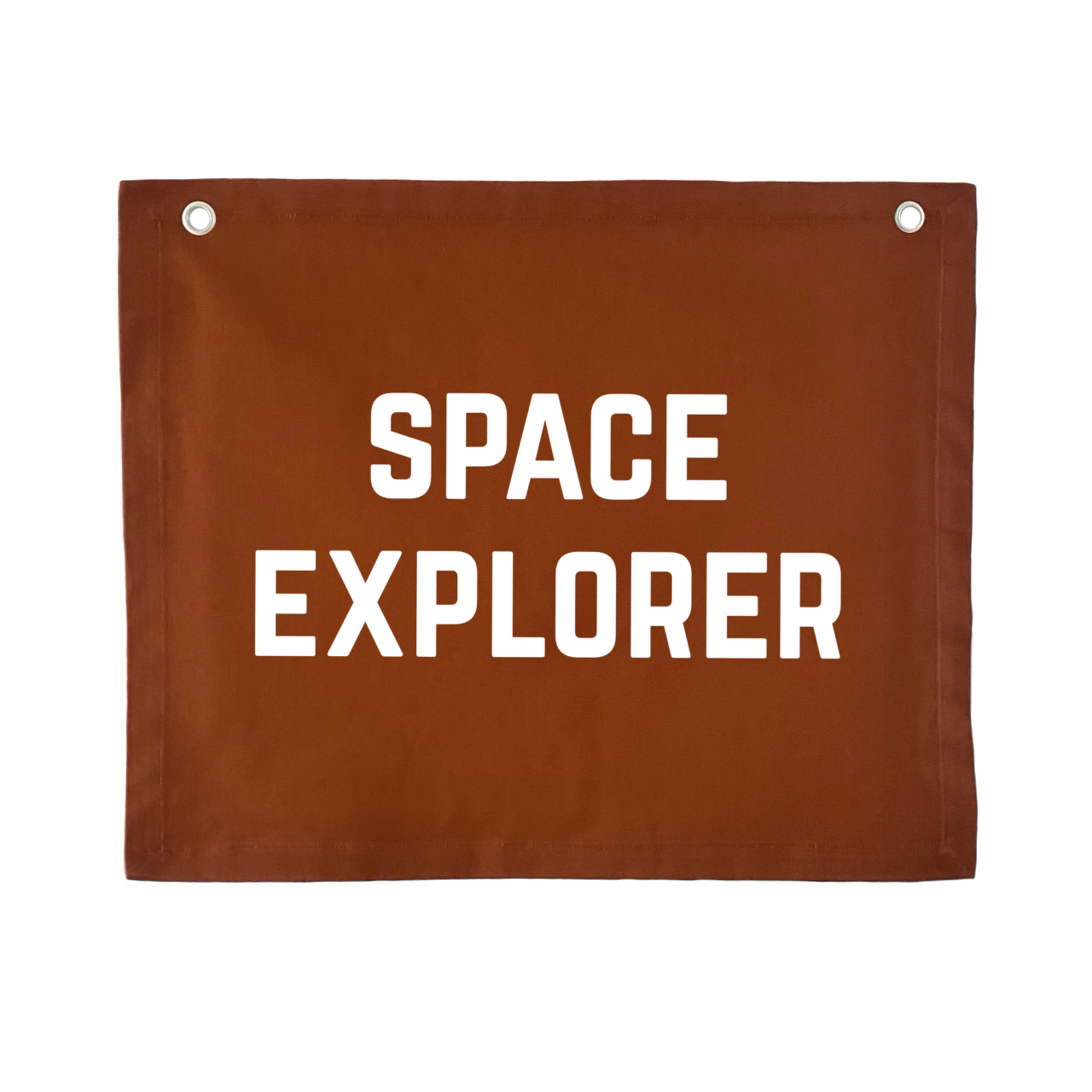 Rust space explorer wall banner. Outta space bedroom decor. Rust Astronaut nursery sign. Galaxy inspired playroom styling. Planet kids wall hanging. Kids rental friendly decor. Rust red tones Space themed kids bedroom. Boys bedroom decor. Playroom galaxy wall banner. Kids bedroom inspo. Kids rust space playroom ideas. Rust boys bedroom 