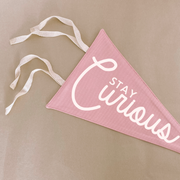 stay curious pennant flag. girls bedroom styling. girls bedroom wall decor. girls bedroom wall banner. stay curious girls wall flag banner. girls bedroom inspo. girls bedroom decor ideas. girls bedroom decor. stay curious flag. girls nursery room inspo. stay curious pennant flag.