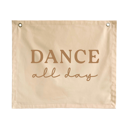 Dance all day girls wall banner / wall hanging ~ Shell