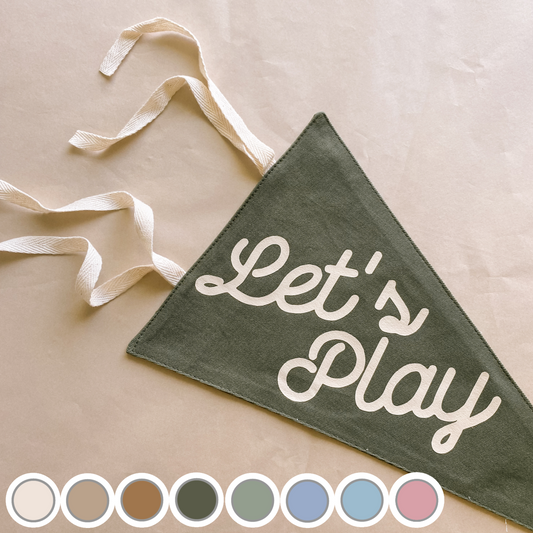 Let’s play tie up pennant flag