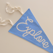 kids pennant flag. adventure bedroom styling. explore bedroom wall decor. adventure bedroom wall banner. explore wall flag banner. explore bedroom inspo. explore bedroom decor ideas. adventure boys bedroom decor. adventure flag. explore boys room inspo. explorer pennant flag.