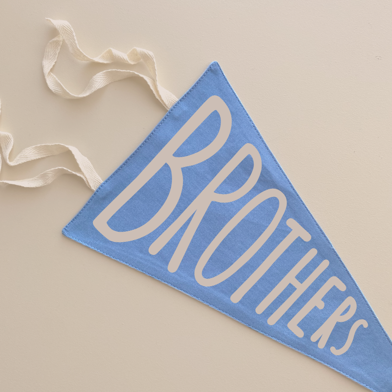 Brothers bedroom styling. Brothers bedroom wall decor. Brothers bedroom wall banner. Brothers wall banner. Brothers bedroom inspo. Brothers bedroom decor ideas. Shared boys bedroom decor. Brothers flag. Shared boys room inspo. Brothers pennant flag.