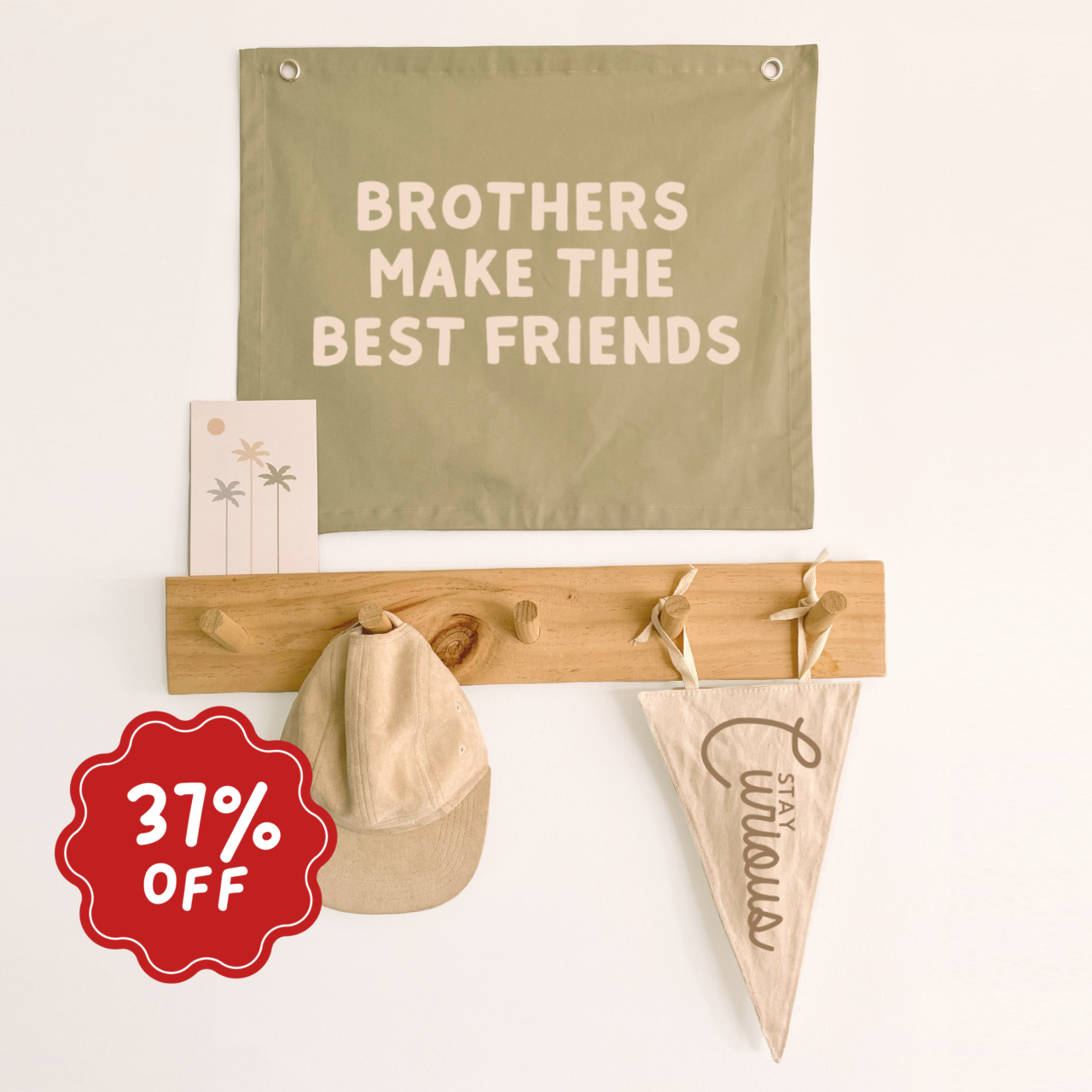 Brothers wall banner ~ Fern ~ Imperfect