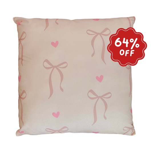 Bows cushion slip  ~ Sample