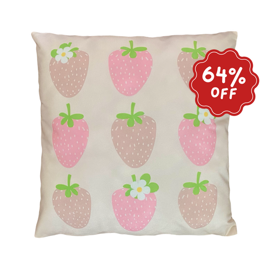 Strawberry fields cushion slip  ~ Sample