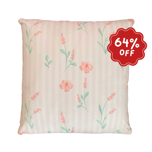 Vintage petals cushion slip  ~ Sample