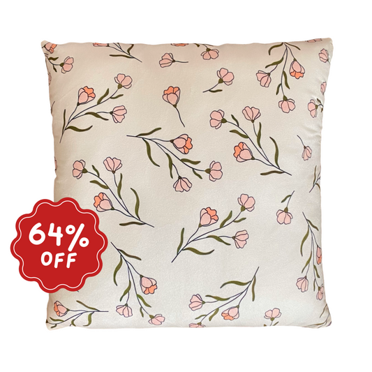 Vintage buds cushion slip  ~ Sample