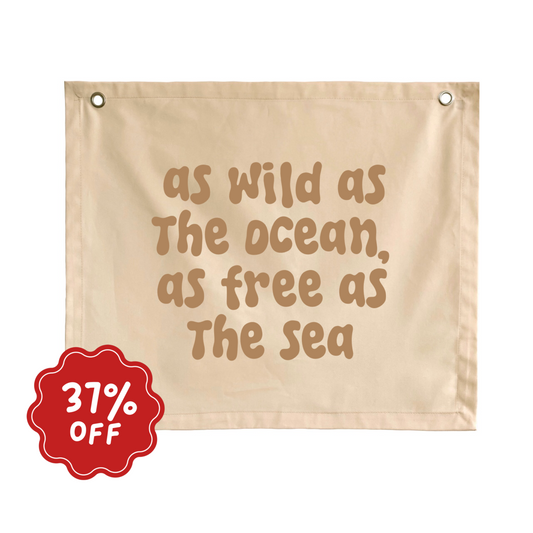 As wild as the ocean wall banner ~ Shell ~ Imperfect