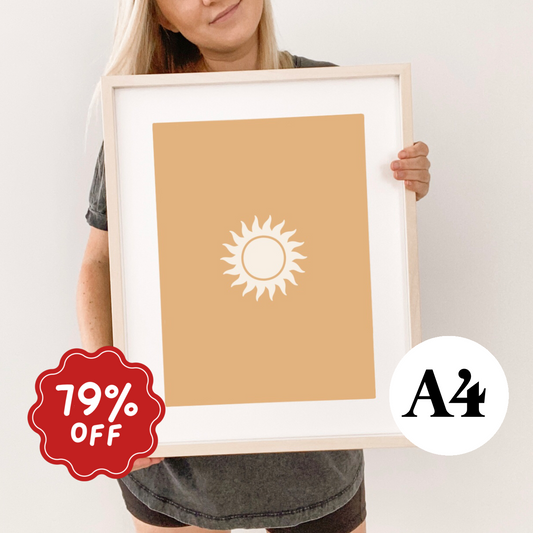 Sun wall print ~ Honey ~ Card stock Imperfect